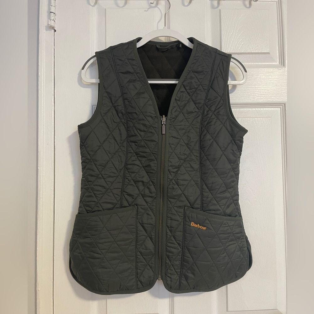 Barbour Betty Quilted Fleece Lined Vest NWOT